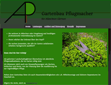 Tablet Screenshot of gartenbau-pflugmacher.de